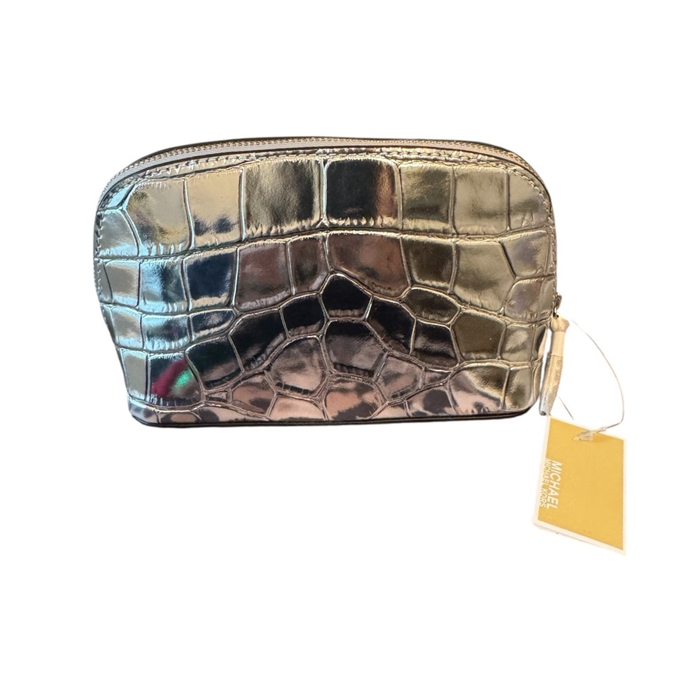 Michael Kors Metallic Croc-Embossed Bag - Picture 3 of 5